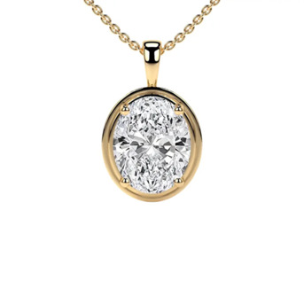 New York, Jewelry, USD 1452,  14k Yellow Gold- Natural Diamond Necklaces