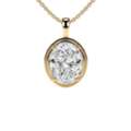 USD 1452,  14k Yellow Gold- Natural Diamond Necklaces