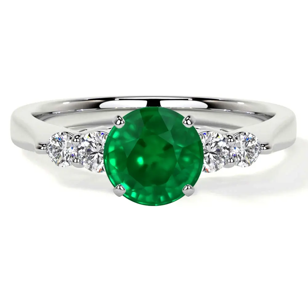 New York, Jewelry, USD 3068,  Stunning Emerald Gemstone Engagement Rings
