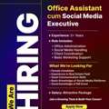 We&rsquo;re Hiring! | Join Our Growing Team As An Office Assistant Cum Social Media Executive