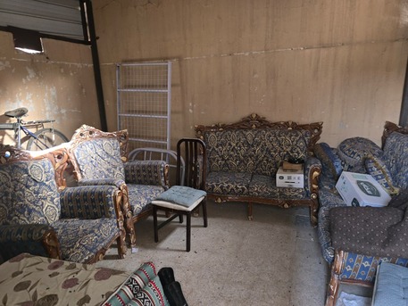 Al Malaz, Furniture, Free - Old Wooden Sofa Set To Give Away