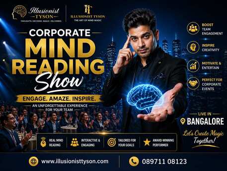 Bangalore, Guides/Interpreters, Corporate Mind Reading Show In Bangalore | Illusionist Tyson