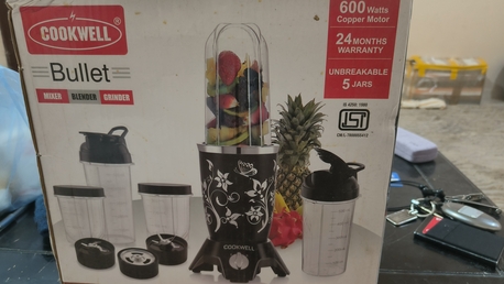 Arar, Appliances, SAR 150,  Cookwell Bullet Mixer Grinder With 4 Jars