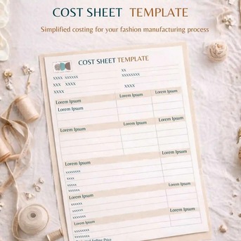 Mumbai, Fashion & Design, Fashion Manufacturing Cost Sheet Template | ODD Factory