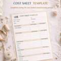 Fashion Manufacturing Cost Sheet Template | ODD Factory