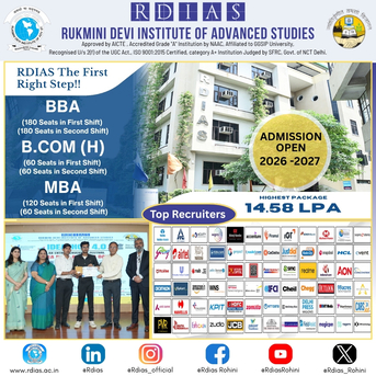Rohini, Education, Experience Industry-Ready Learning With Top BBA Colleges In Delhi - RDIAS