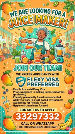 East Riffa, Jobs, Juice Maker
