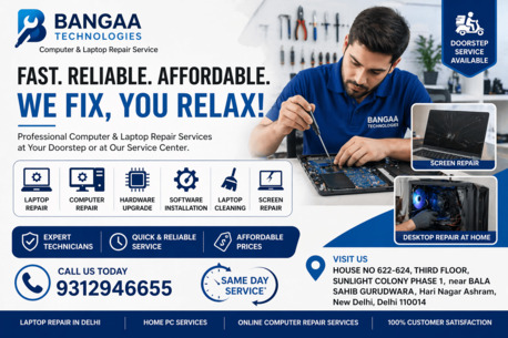 New Delhi, Computer, Trusted Laptop Repair Service In Delhi With Quick Support