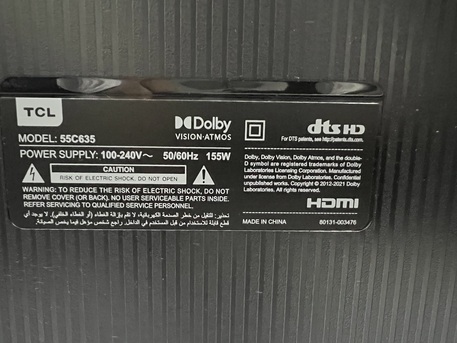 Al Aziziyah, Electronics, SAR 800,  TCL QLED 55 Inches HDR