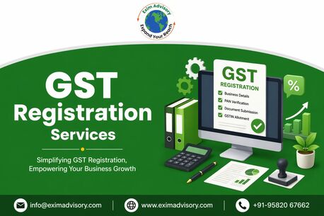 Noida, Legal, Fast GST Registration Services With Exim Advisory