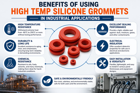 Mississauga, Machinery, Benefits Of Using High Temp Silicone Grommets In Industrial Applications