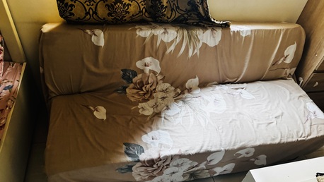 Riyadh, Furniture, SAR 300,  Wooden Crib And Sofa Bed