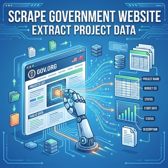 Houston, Software Development, Scrape Government Website To Extract Project Data