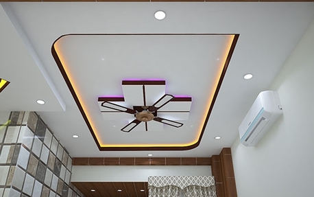 Riyadh, Construction, Roof Ceiling 60?60 Gypsum Board And Painting