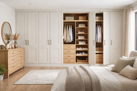 London, Interior Design, Bespoke Shaker Wardrobes Tailored To Your Space
