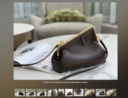 New York, Clothing & Accessories, USD 379,  Fendi Handbags: First Small Bag In Dark Brown Nappa Leather