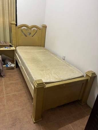 Gudaibiya, Furniture, BHD 18,  Single Bed And Mattress Bd18 Good Condition