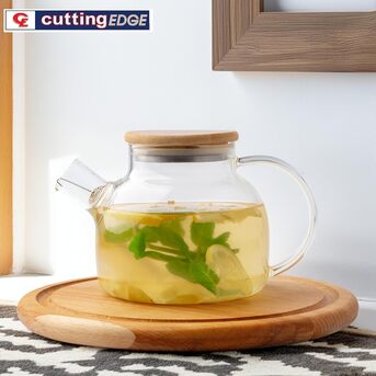 Mumbai, Household Items, Borosilicate Teapot - Heat-Resistant & Elegant Tea Brewing