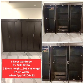 Manama, Furniture, BHD 57,  ✅️ 6 Door Wardrobe For Sale In Good Condition With Delivery
