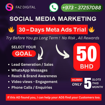 Manama, Marketing, Social Media ADs For Businesses