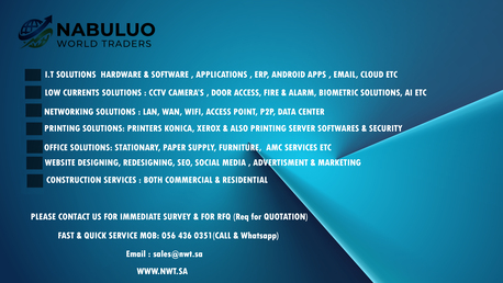 Jubail, Computer, Nabuluo World Trading, I.T Solutions