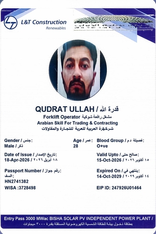 Jeddah, Job Seekers, Forklift Operator