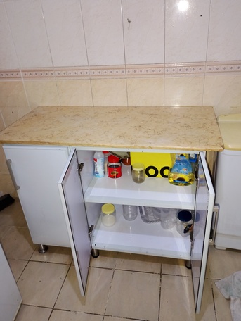 Jeddah, Household Items, SAR 200,  Kitchen Cabinet (marble Top)