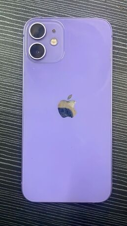 Al Aziziyah, Mobile Phones, SAR 1050,  IPhone 12 Mini 128GB Purple - Box + 5 Cases + 3 Protector + Cable