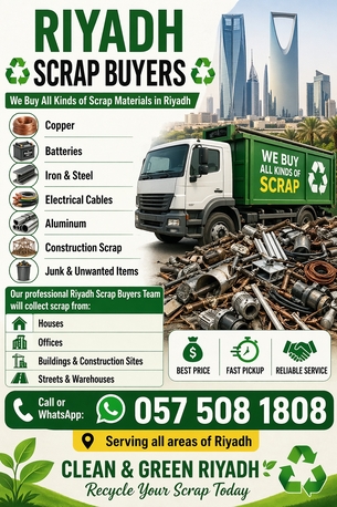 Al Olaya, Items Wanted, Best Scrub Buying Company In Riyadh