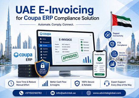 Sharjah, Legal, UAE E-Invoicing For Coupa ERP Compliance Solution