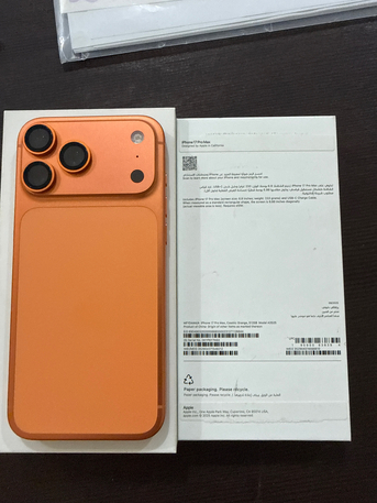 Khobar, Mobile Phones, SAR 5700,  Iphone 17 Pro Max 512 GB For Sale