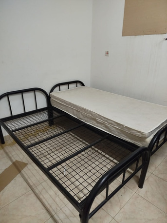 Riyadh, Furniture, SAR 125,  2 Bed Frame + Free Mattresses, 1 For 125, 2 For 200
