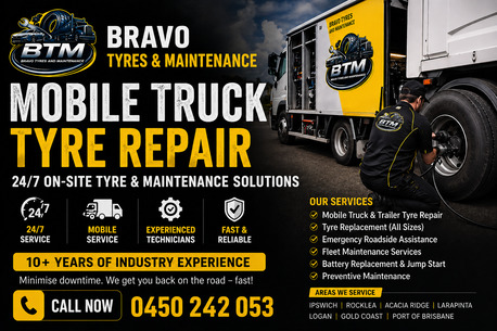 Brisbane, Travel, Mobile Truck Tyre Repair & Fleet Maintenance 24/7