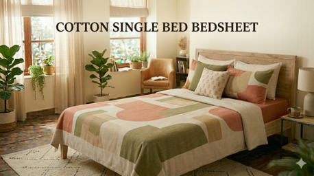 Mumbai, Household Items, INR 1499,  Cotton Single Bed Bedsheet - Soft, Breathable & Durable | Buy Online