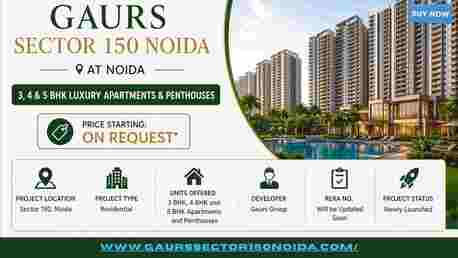 Noida, Real Estate For Sale, Gaurs Sector 150 Noida Luxury Residential Apartments