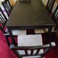 SAR 350,  Dinning Table With Six Chair & Cushion (IKEA)