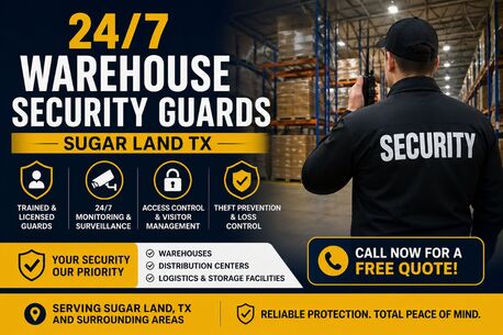 Houston, Security, 24/7 Warehouse Security Guards &ndash; Sugar Land TX