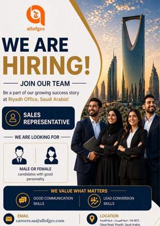 Riyadh, Jobs, Sales Representatives