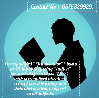 Al Rehab, Lessons Offered, Experienced Female Tutor Available In Al Rehab, Jeddah
