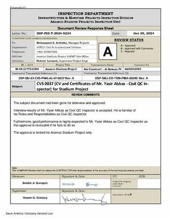 Riyadh, Job Seekers, Open To Work | QA/QC Civil Engineer | NEOM | RSG Approved | Aramco Experience |