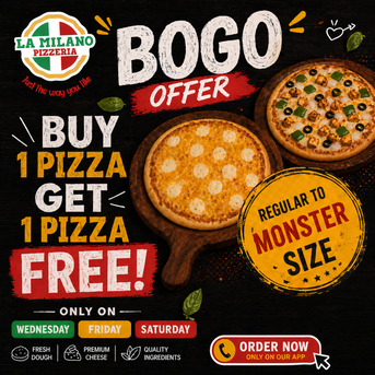Ahmedabad, Restaurants, Buy 1 Get 1 Free Pizza Near Me | Best Pizza Restaurent Near Me Offer From 1st May