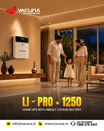 Meerut, Industrial Machinery, INR 50000,  Vacuna Battery &ndash; Efficient Lithium Battery Inverter For Homes