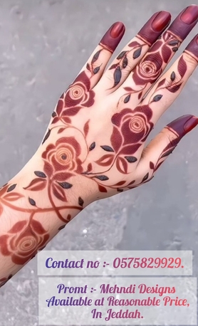 Al Rehab, Creative, Professional Mehndi Artist Available In Al Rehab Jeddah