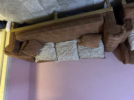 Al Sharafeyah, Household Items, SAR 350,  Bed Set With Mattress + Sofa Set For Sale &ndash; Good Condition