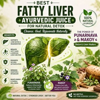 Mumbai, Health & Beauty Items, INR 545,  Fatty Liver Ayurvedic Juice With Punarnava Makoy Benefits
