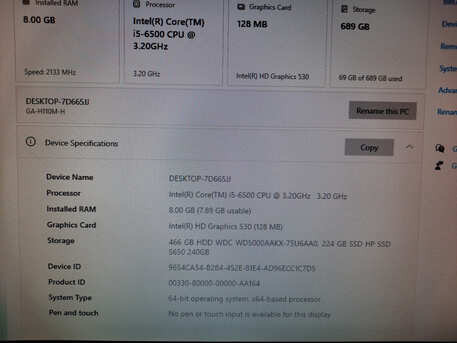 Yanbu, Computers, SAR 1000,  Desk Top(Almost New) With Monitor