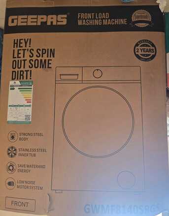 Hofuf, Appliances, SAR 750,  Brand New GEEPAS Automatic Front Loading Washing Machine (8kg) For Urgent SALE!