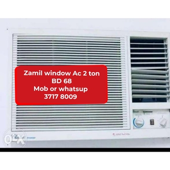 Manama, Air Conditioners, BHD 65,  🌍🌐Zamil Window Ac 2 Ton In Good Condition For Sale With Delivery And Fixing