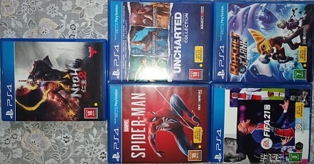 Jubail, Video Games, SAR 800,  SONY PS4 500 GB Jet Black With Two Wireless Controllers In Excellent Condition For Sale