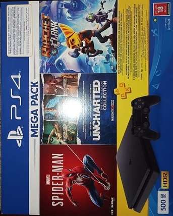 Jubail, Video Games, SAR 800,  SONY PS4 500 GB Jet Black With Two Wireless Controllers In Excellent Condition For Sale